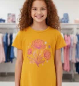 KIDS EMB WORK T SHIRTS